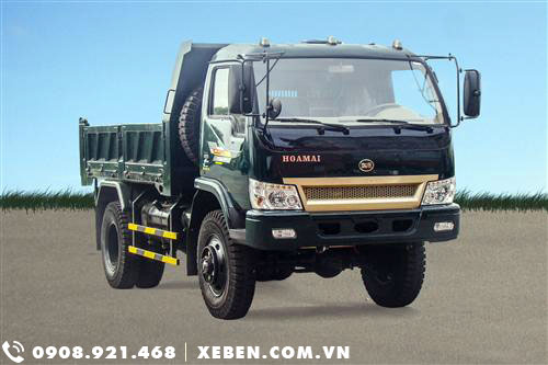 ngoại thất xe ben Hoa Mai 6.45 tấn 2 cầu