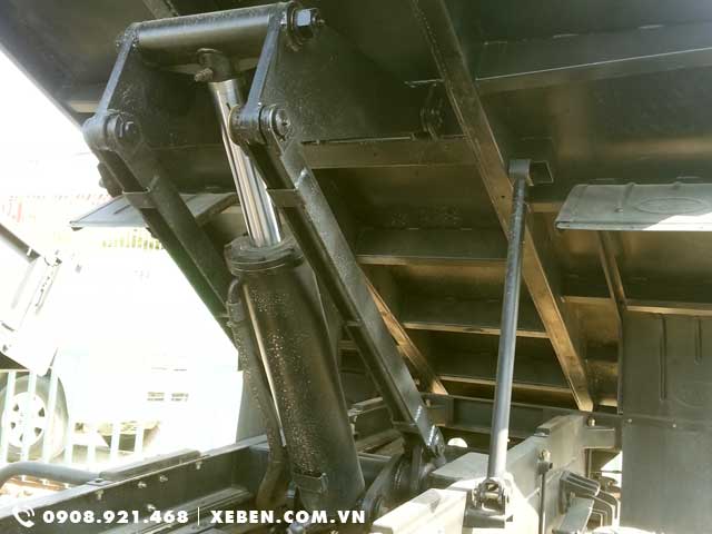 Hệ thống nâng hạ ben chữ A xe ben Cửu Long TMT 7.7 tấn